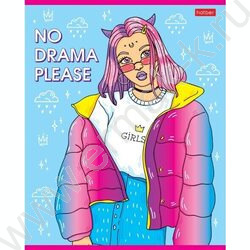 Тетрадь  48л линейка "Деffчонки" 5видов | Фото 1