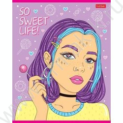 Тетрадь  48л линейка "Деffчонки" 5видов | Фото 4