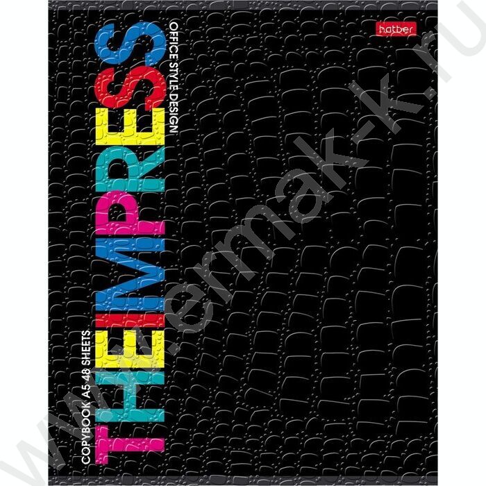 Тетрадь  48л клетка "THEBOOK" /тиснение CROCO/ 5видов | Фото 1