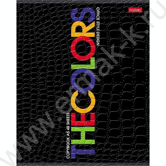 Тетрадь  48л клетка "THEBOOK" /тиснение CROCO/ 5видов | Фото 3