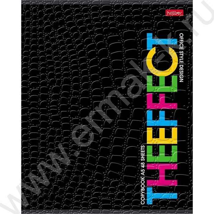 Тетрадь  48л клетка "THEBOOK" /тиснение CROCO/ 5видов | Фото 5