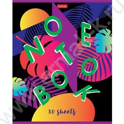 Тетрадь  80л клетка "Листики" /лак/ 5видов | Фото 3