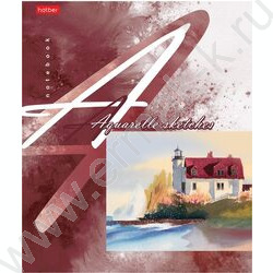 Тетрадь  80л линейка "Акварельные зарисовки" /тиснение/ ассорти | Фото 1