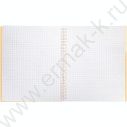 Тетрадь  80л клетка/спираль/пластик.обл./на резинке "DIAMOND NEON Оранжевая" | Фото 2