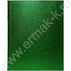 Тетрадь  96л клетка "Бум/винил" METALLIC зелёная | Фото 1