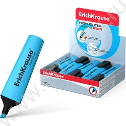 Текстовыделитель /голубой/ 5,2мм косой Visioline V-12 Neon  | Фото 2