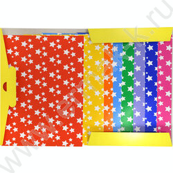 Картон цв. мелов. А4  8л/8цв Каляка Маляка /узор - звездочки | Фото 3