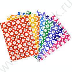 Картон цв. мелов. А4  8л/8цв Каляка Маляка /узор - цветочки | Фото 4