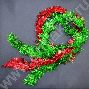 Мишура  Ø6*200см. ассорти 4цв.