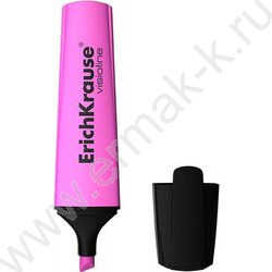 Текстовыделитель /розовый/ 5,2мм косой Visioline V-12 Neon  | Фото 1