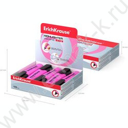 Текстовыделитель /розовый/ 5,2мм косой Visioline V-12 Neon  | Фото 4