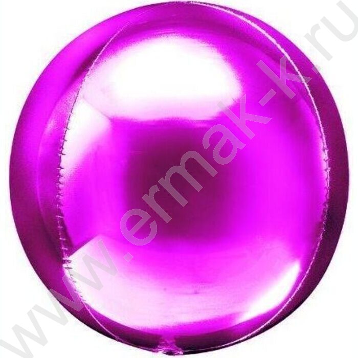 Шар фольга 20" Сфера 3D фуксия /Fuchsia 51 см | Фото 1