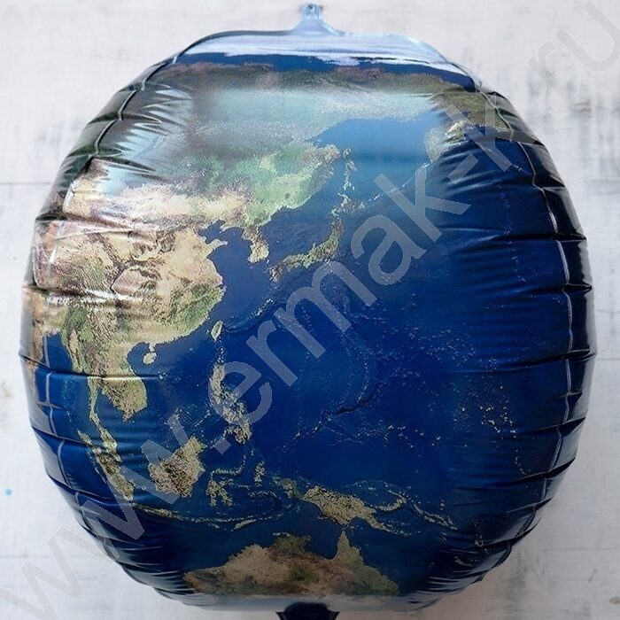Шар фольга 22" Сфера 4D Глобус 55см | Фото 1