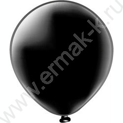 Шар воздушный 12" Пастель черный/Black | Фото 1