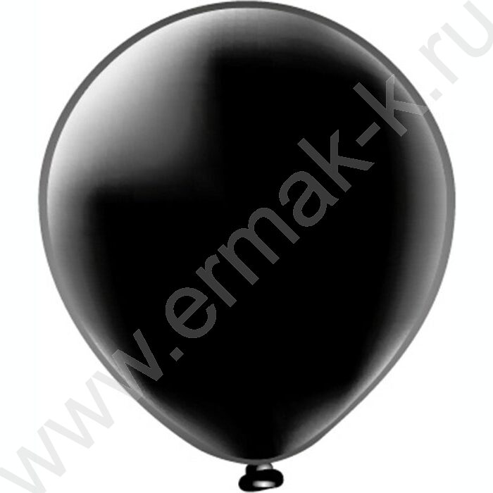 Шар воздушный 12" Пастель черный/Black | Фото 1