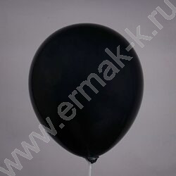 Шар воздушный 12" Пастель черный/Black | Фото 2