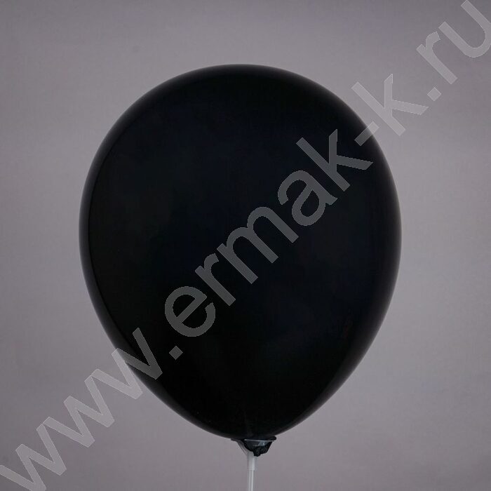 Шар воздушный 12" Пастель черный/Black | Фото 2