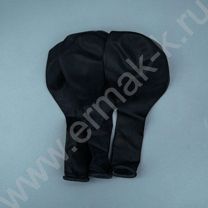 Шар воздушный 12" Пастель черный/Black | Фото 3