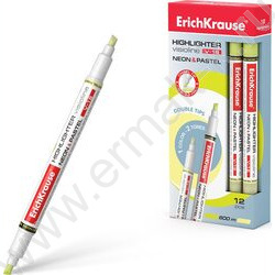 Текстовыделитель двустор. /желтый/ 3,3мм косой Neon+Pastel  "Visioline V-16" | Фото 2