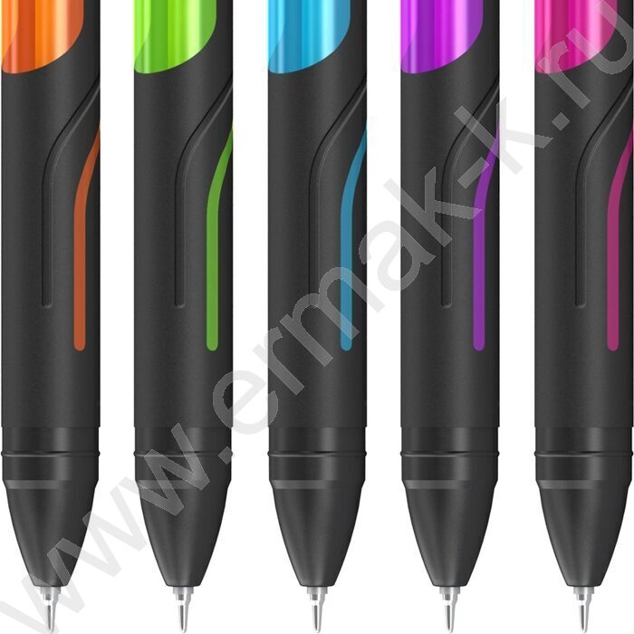 Ручка шар "Color Zone stick" 0,7мм синяя /прорезин. корп. /ассорти | Фото 2