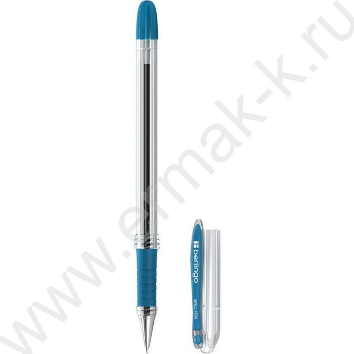 Ручка шар "I-10" 0,4мм синяя /резиновый грип | Фото 1