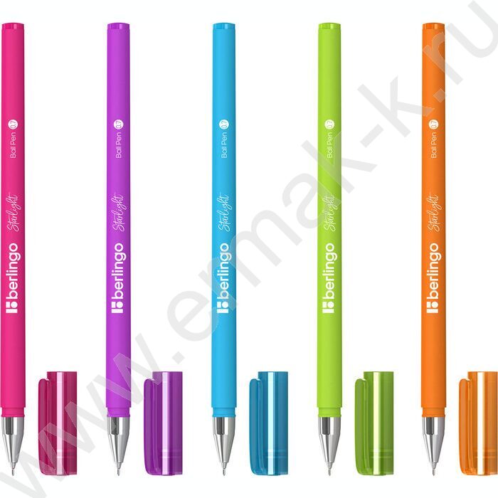 Ручка шар "Starlight" 0,7мм синяя /корпус прорез. пластик /ассорти | Фото 1