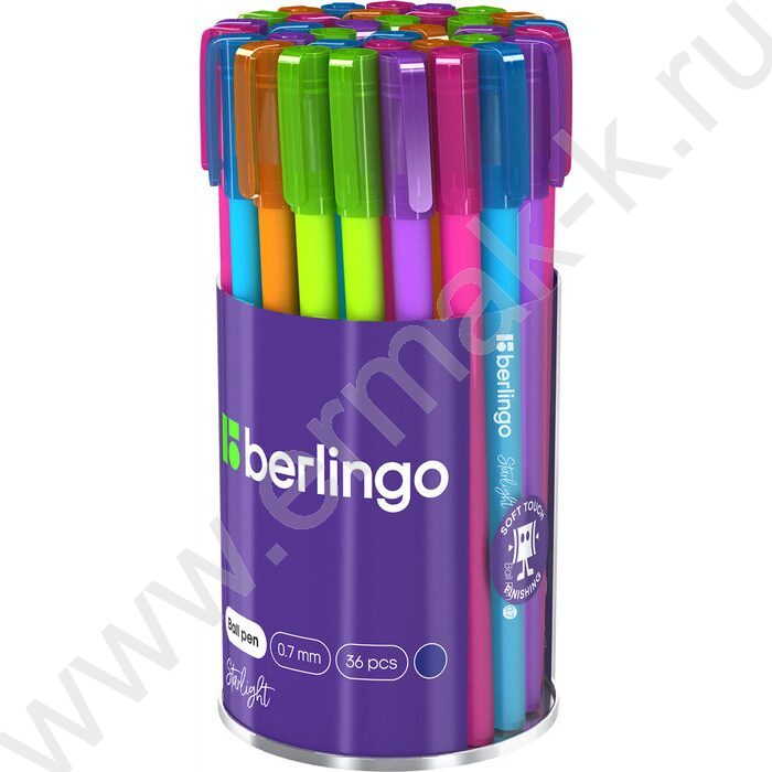 Ручка шар "Starlight" 0,7мм синяя /корпус прорез. пластик /ассорти | Фото 3