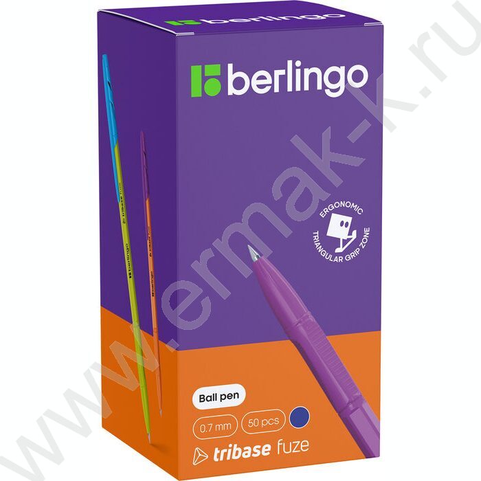 Ручка шар "Tribase Fuze" 0,7мм синяя /ассорти | Фото 3