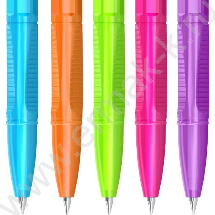 Ручка шар "Tribase Neon" 0,7мм синяя /ассорти | Фото 2