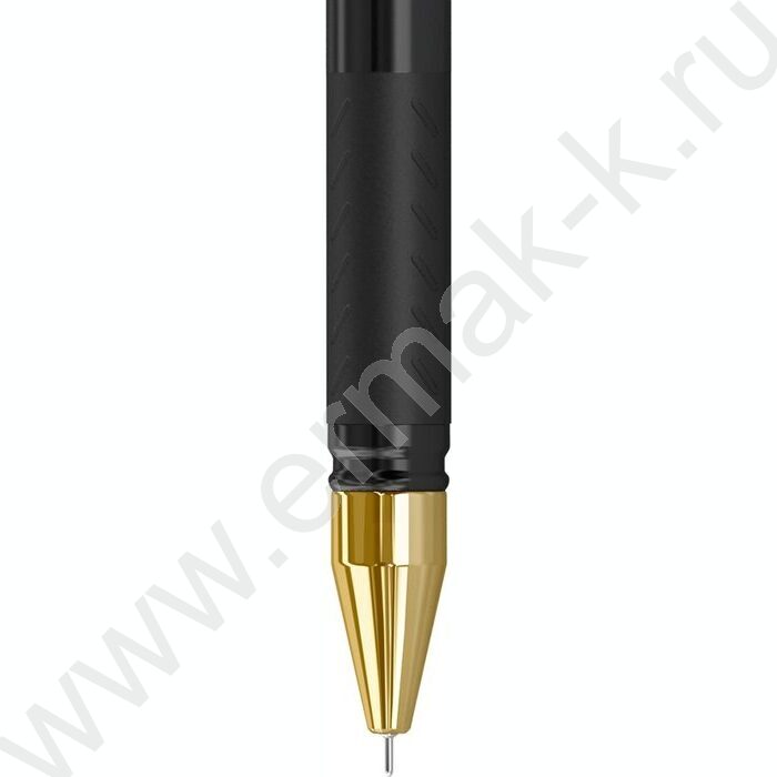 Ручка шар "xGold" 0,7мм черная /резин. грип /игольчатый стержень | Фото 2