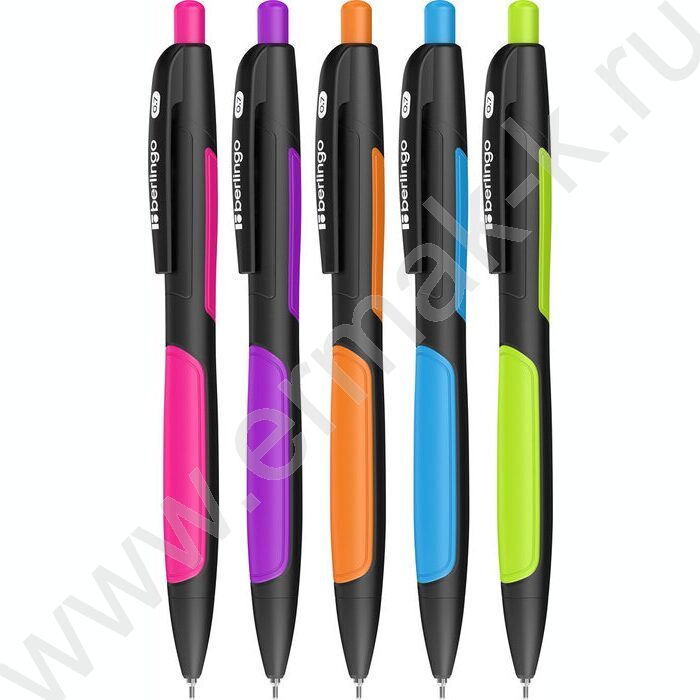 Ручка шар авт синяя 0,7мм "Color Zone 2" /корпус прорезин. пластик /ассорти | Фото 1