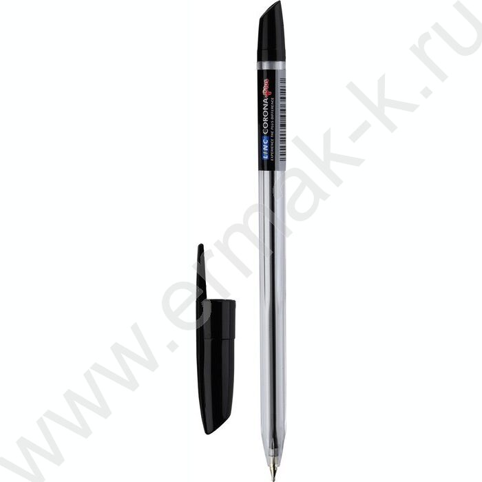 Ручка шар Corona plus черная 0,7мм | Фото 1