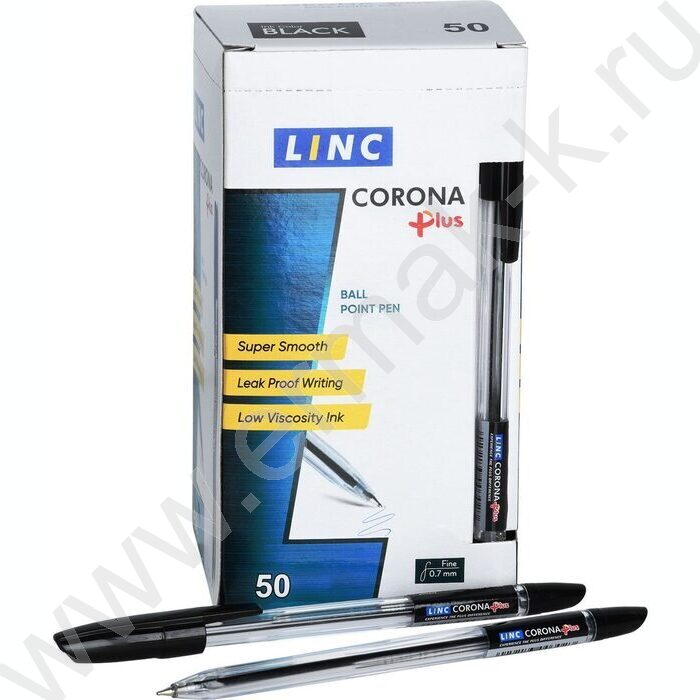Ручка шар Corona plus черная 0,7мм | Фото 4