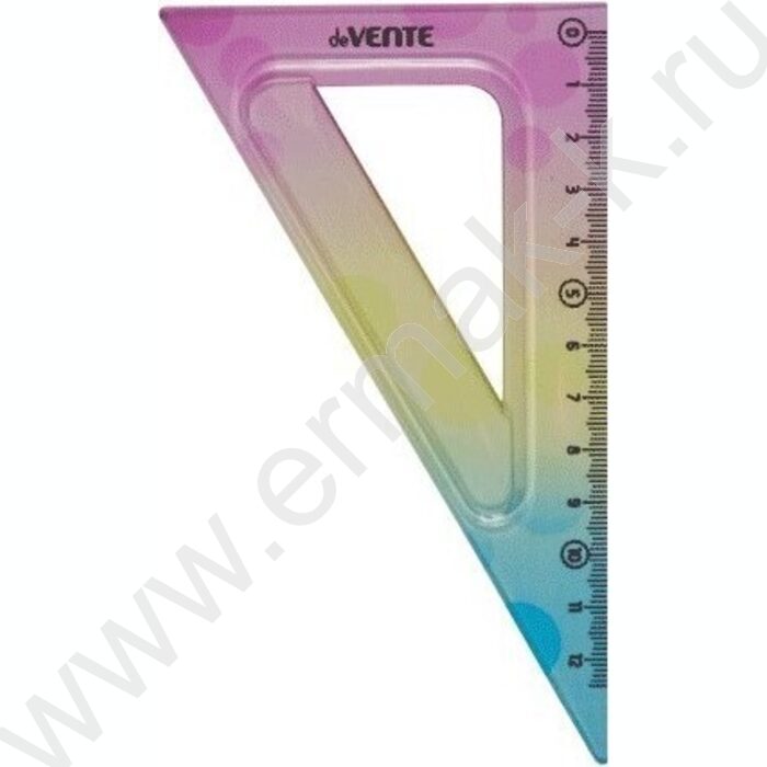 Треугольник пл. 30*12см Rainbow Flex  полупрозрачный радужный, гибкий /блистер | Фото 1