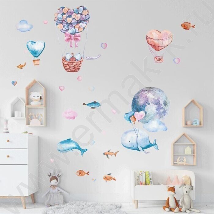 Интерьерная наклейка 60*90см "Love in the Air" /ПВХ, блистер | Фото 1
