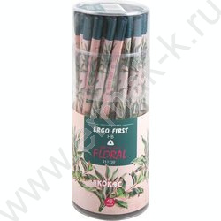 Карандаш ч/гр HB Ergo First Floral /трехгранный /заточенный | Фото 2