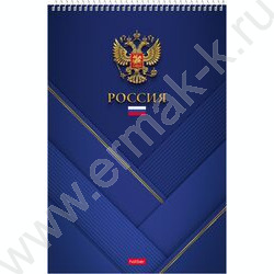 Блокнот  80л А4 спираль "Россия" | Фото 1