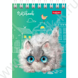Блокнот  40л А7 спираль "Кошарики" | Фото 1