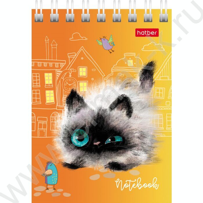 Блокнот  40л А7 спираль "Кошарики" | Фото 5