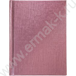 Зап. книжка  64л А6 тв.обл./клетка/линия Бумвинил METALLIC Розовая | Фото 1