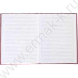 Зап. книжка  64л А6 тв.обл./клетка/линия Бумвинил METALLIC Розовая | Фото 2