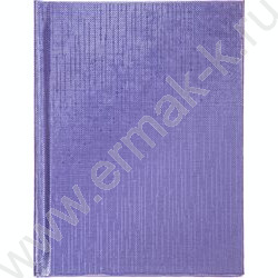 Зап. книжка  64л А6 тв.обл./клетка/линия Бумвинил METALLIC Фиолетовая | Фото 1