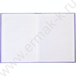 Зап. книжка  64л А6 тв.обл./клетка/линия Бумвинил METALLIC Фиолетовая | Фото 2
