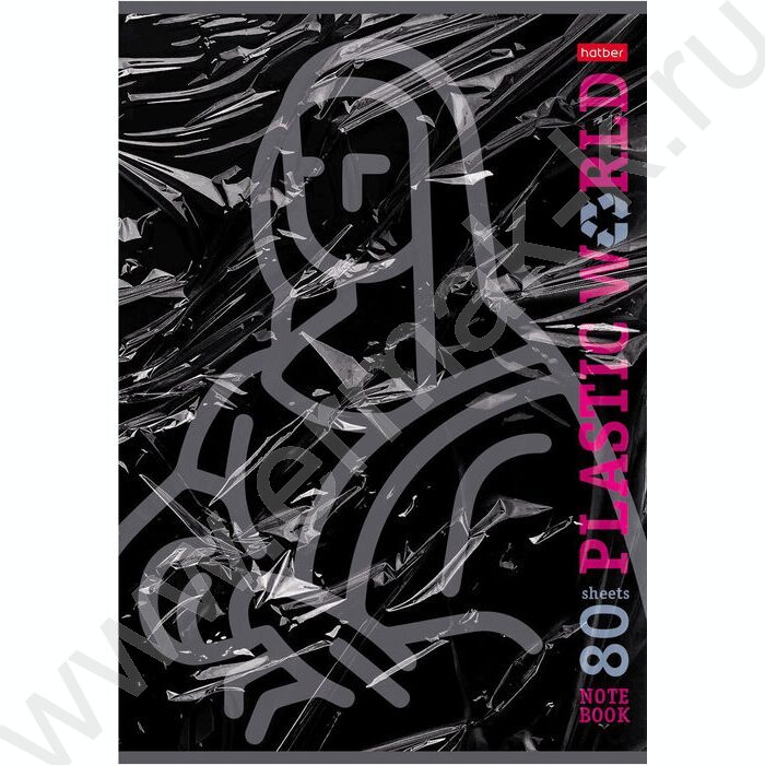Тетрадь  80л А4 клетка "Plastic World" | Фото 1