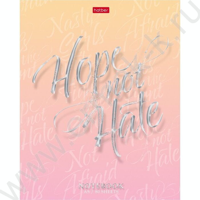 Тетрадь  80л клетка "Девочки вперед!" /мат. ламин.3D фольга/ ассорти | Фото 1