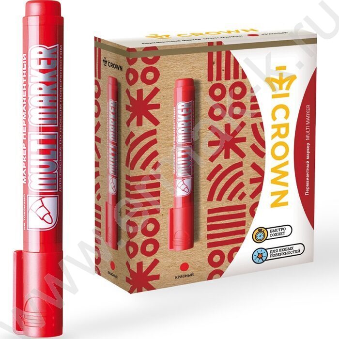 Маркер перм. /красный/ 2мм круг "Multi Marker"   | Фото 2