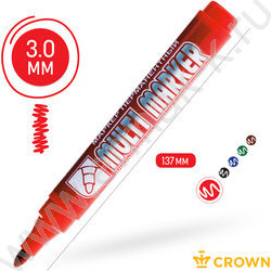 Маркер перм. /красный/ 2мм круг "Multi Marker"   | Фото 3