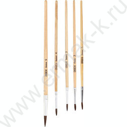 Кисть набор  5шт /белка круг. №1,№2,№3,№4,№5/ | Фото 1