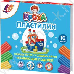 Пластилин плавающий 10цв Кроха | Фото 1