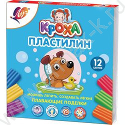 Пластилин плавающий 12цв Кроха | Фото 1